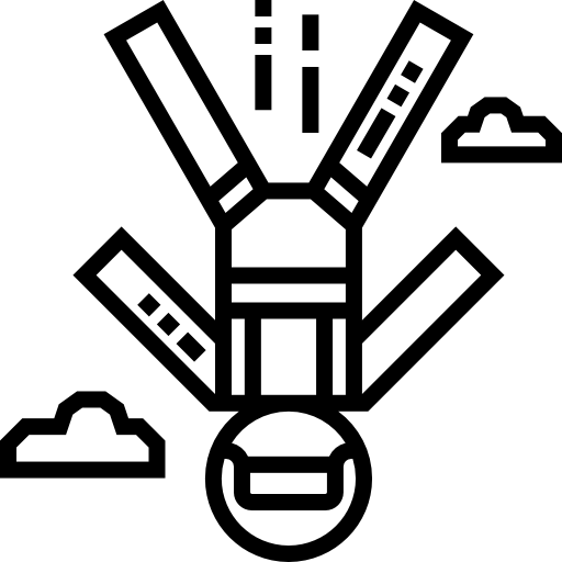 Icon af faldskærmsudspringer